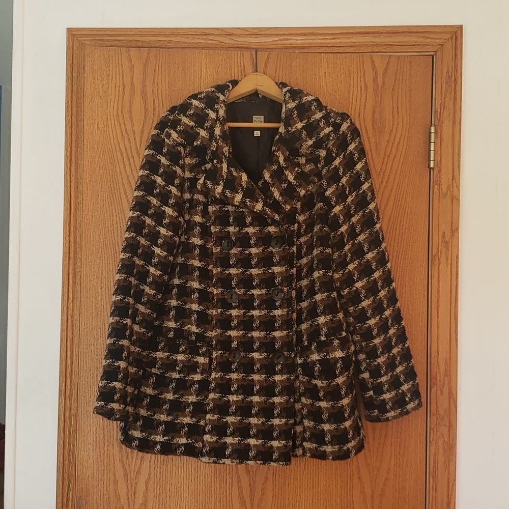 Very Nice Old Navy Heavyweight Wool Blend Twill Coat Jacket Sz L
